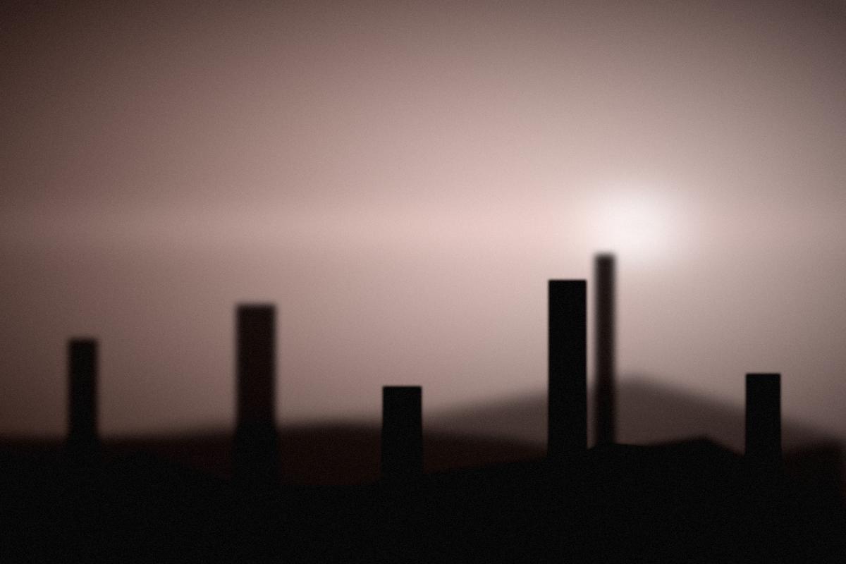 Product surfaces in warm shadow.