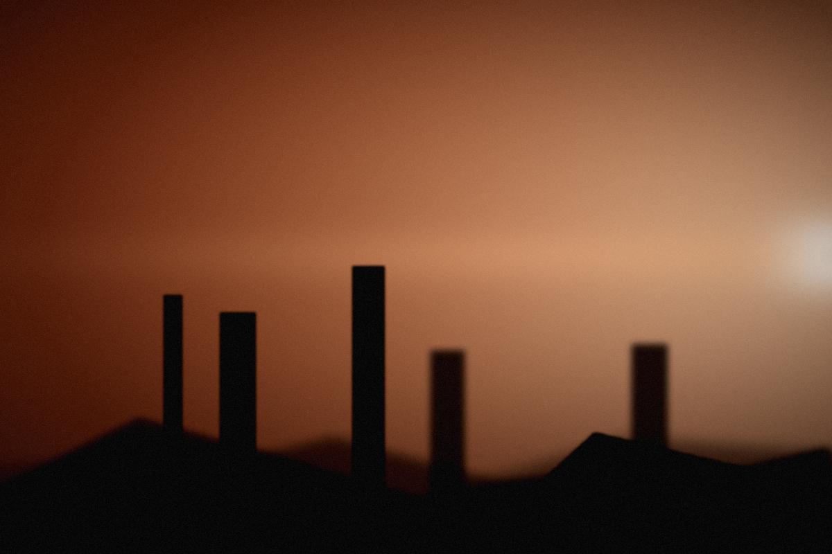Dusk over the river at the end of the night.