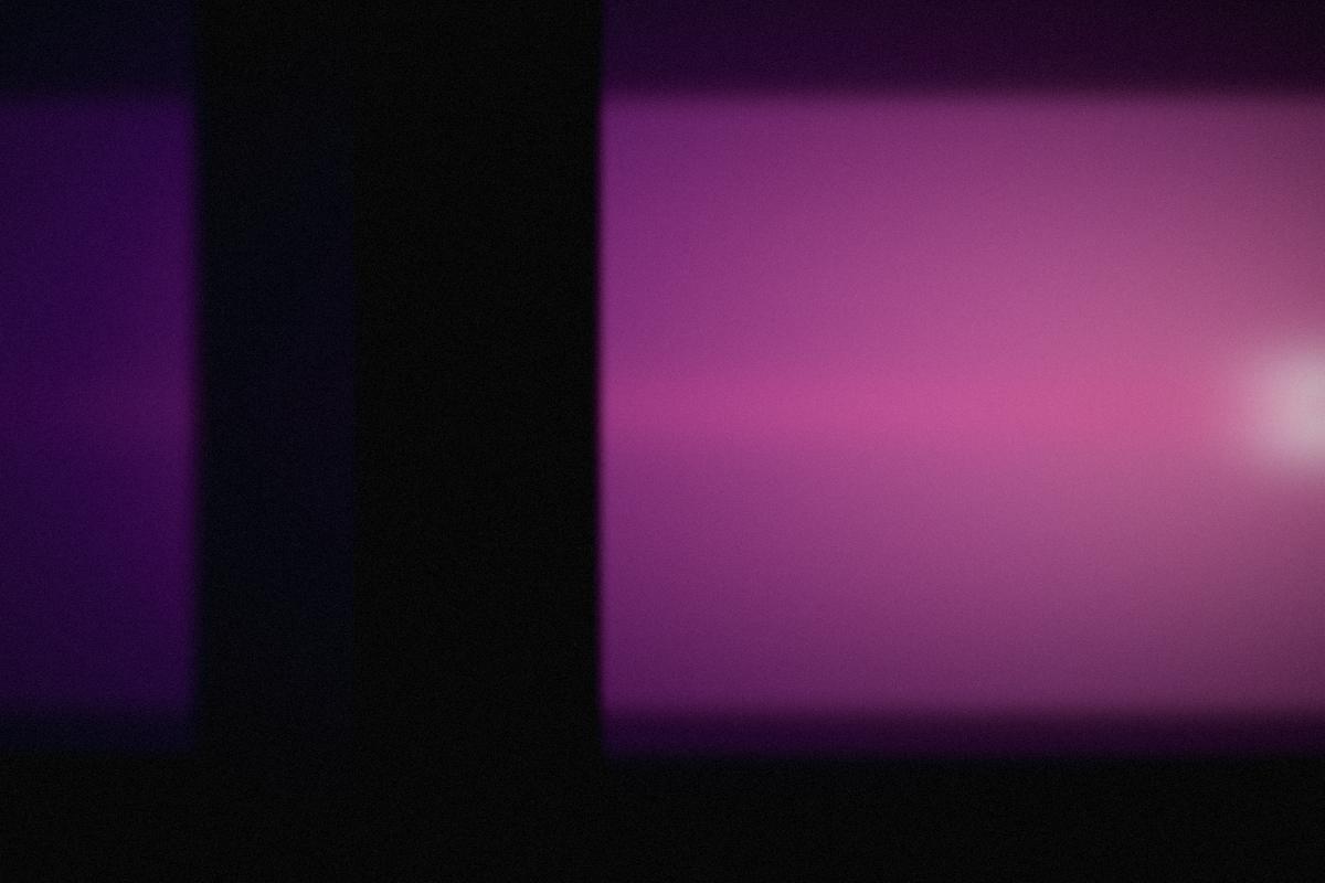 Lens bloom at the end of a take.